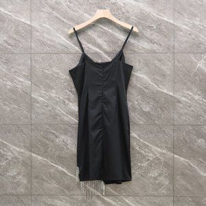 Fashion diamond fringed tube top sleeveless suspen